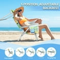 thumbnail image 3 of WaleafBackpack Beach Chairs for Adults,1 Pack Folding Heavy Duty Camping Chair with Large Pockets and Cup Holder, 3 of 7
