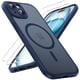thumbnail image 1 of Funda magnética TOCOL 3 en 1 para iPhone 15 6.1 Azul, 1 of 7