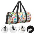 thumbnail image 5 of Fotbe Animals Pattern Foldable Sports Gym Bag with Wet Dry Pocket, Ultralight Travel Bag, Large Capacity Duffel Bag, Splash Proof Carry on Bag, Overnight Bag, Weekender Bag, 5 of 8
