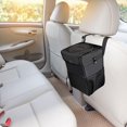 thumbnail image 2 of Miulika Car Trash Can with Lid Hanging Garbage Bin for Center Console Truck Van, 2 of 9