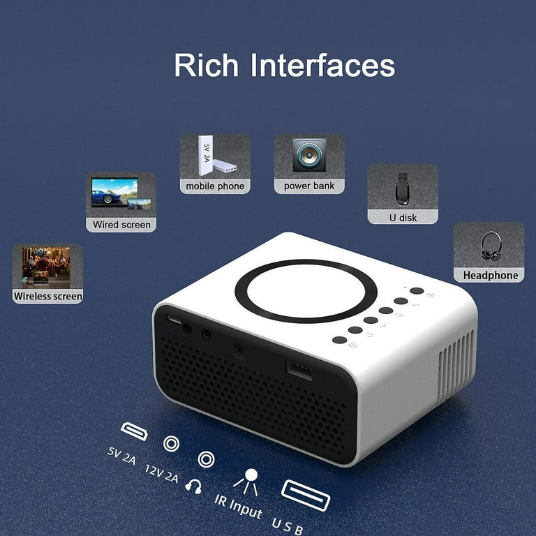 Projector cheapest 7500 Lumens 1080P LED Mini WiFi Video Home Theater Cinema Projectors