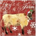 thumbnail image 3 of Farmhouse Christmas Dinner Beverage Guest Napkins  Cow Pattern Joy to the Farm, 3 of 5