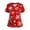 RedB_02#829A, variant on Scrub Tops Women Plus Size Merry Christmas Scrub Shirts for Women Short Sleeve V Neck Snowman Print Nurse Uniform with Pockets