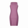 thumbnail image 5 of SDNall Knit Dresses for Women Casual Bodycon Printde Ribbed Sleeveless Round Neck Camisole Dress Mini Dress, 5 of 9