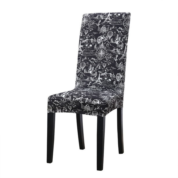 Unique Bargains Stretch Spandex Dining Chair Covers Protector Set of 4