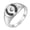 C, variant on Fashion Titanium Steel Initial Alphabet Letter A-Z Ring Finger Rings Jewellery-Z-5
