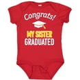 thumbnail image 3 of Inktastic Congrats My Sister Graduated with Cap Boys or Girls Baby Bodysuit, 3 of 5