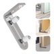 thumbnail image 5 of Adjable F Door Floor Guide Door Sliding Door Stop Floor Guide With Ing Double Wheel Stop (ur:silver) (1pcs), 5 of 5