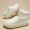 thumbnail image 6 of Mostsola Womens Slippers Waterproof Slip on Plush Fashion Warm Clogs Furry Lined Casual House Shoes, 6 of 9