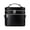 Black, variant on Stylish Cylindrical Makeup Carrier Designed With Double Zippers And Shoulder Strap Attachment For Easy Carrying