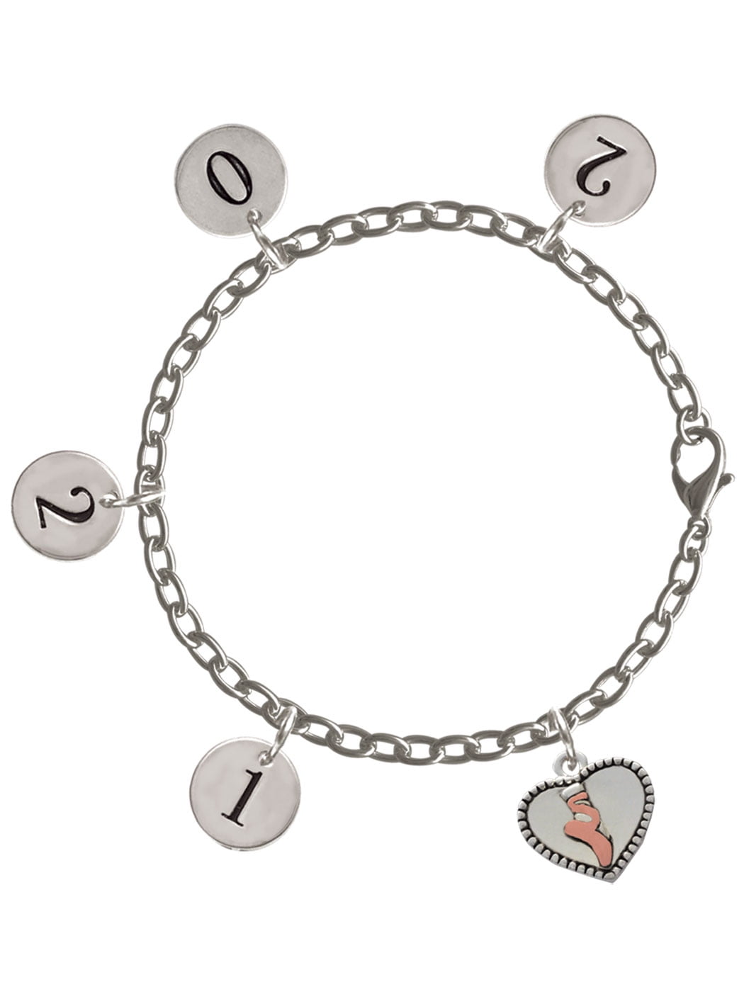 Charms for Bracelets and Necklaces Ballet Shoes Charm With Lobster Claw Clasp Charms for Bracelets and Necklaces Ballet Shoes Charm With Lobster Claw Clasp