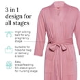 thumbnail image 4 of Bata de maternidad Posh Peanut Mommy para parto Dusty Rose, 4 of 6