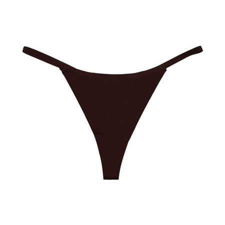 

Sexy ladies ice silk seamless multicolor panties exquisite waist thong panties