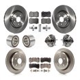thumbnail image 1 of Transit Auto Front Rear Hub Bearing Assembly Disc Brake Rotor and Semi-Metallic Pads Shoe Kit (10Pc) for Car 2018-2020 Dodge Durango with Vented Rotors Left Right Driver Passenger Side KBB-127832, 1 of 2