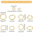 thumbnail image 4 of 300 Pcs Open Jump Rings Assortment Kit Plum Blossom/Square/Ring Connectors Metal Linking Rings Twisted Lines Rings for Earring Necklace Bracelet Jewelry Making, 4 of 6