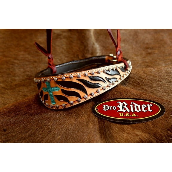 Horse Show Bridle Western Leather Barrel Racing Tack Rodeo Noseband  9946