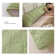 thumbnail image 4 of Extra Long Double Pillowcase for Couples Queen Size Pillow Cover Quilted Fabric for Side Sleepers(Green), 4 of 6