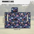 thumbnail image 7 of SEANATIVE Golf Cart Accessories Universal Golf Cart Seat Covers Portable Foldable Design, Anti-Scratch Non-Slip Club Car Front Seat Blanket Towel Machine Washable, Hippie Flower Lotus Violet Blue, 7 of 7