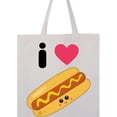 thumbnail image 4 of Inktastic I Love Hot Dogs Tote Bag, 4 of 4
