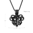 thumbnail image 3 of Butterfly Necklace Urn Cremation Jewelry for Ashes with Heart Urn Necklace Lockets for Human Ashes Pet Ashes Pendent for Ashes and Chain, 3 of 5