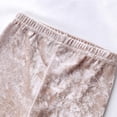 thumbnail image 5 of Zanarzt Toddler Girl Leggings Toddler Girls Ruffles Leggings Cotton Pants Kids Stretchy High Waist Legging Rose Gold,1-2 Years, 5 of 5