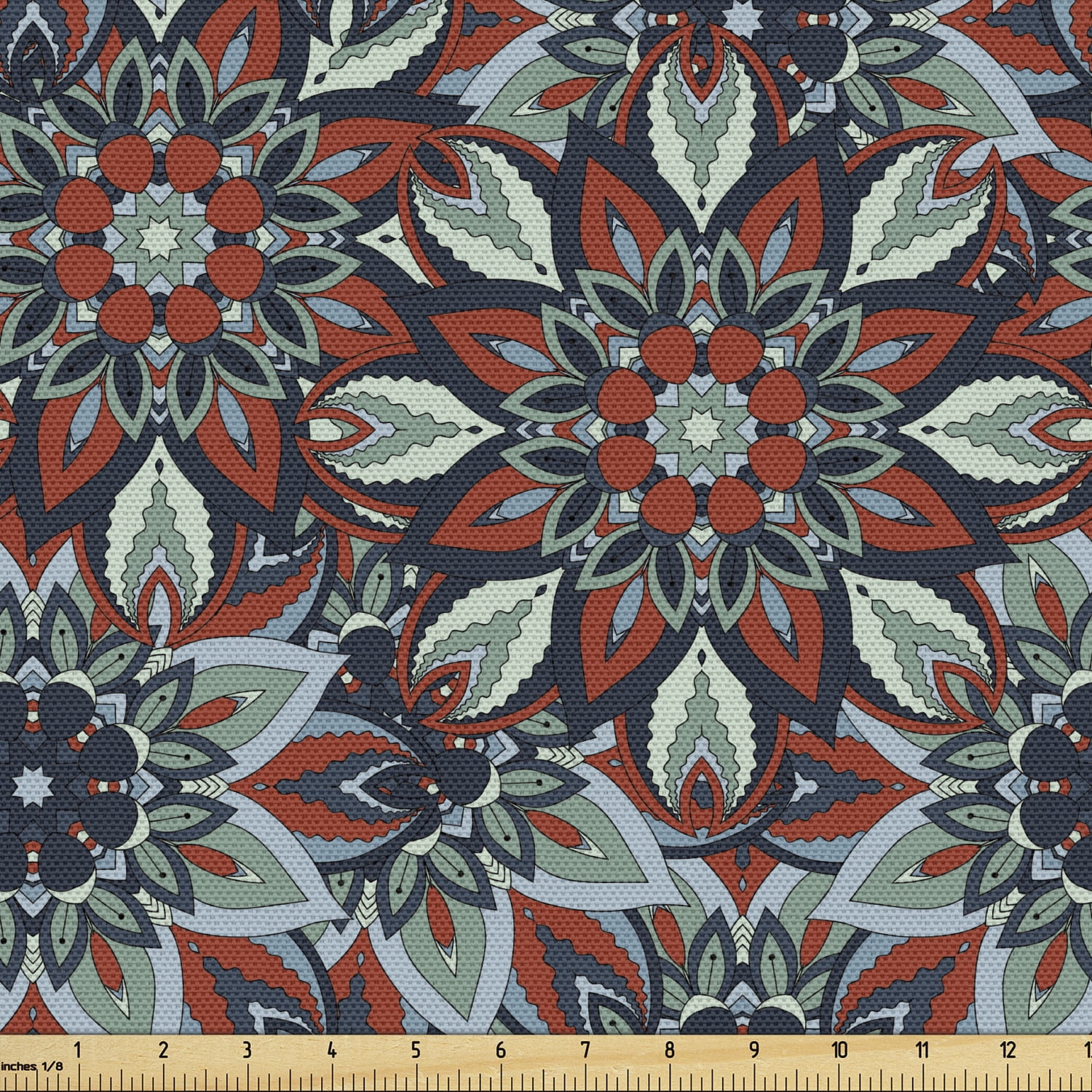 Ottoman Sofa Upholstery Fabric by the Yard Vintage Floral Motifs from