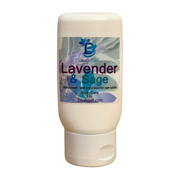 Lavender Sage Scented Hand cream With Kojic Acid for Age Spots by Diva Stuff