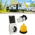 thumbnail image 4 of Outdoor Marine Electrical Power Male Inlet Socket Box Kit, RV Trailer Marine Power Cord Power Inlet 30 AMP  for Trailer  for Most People, 4 of 7