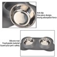 thumbnail image 5 of Riousery Dog Bowls Prevent Spill Slip Proof Stainless Steel Pet Water Food Bowl Set with Silicone Mat for Small Medium Large Dogs and Cats, 10.6 inches / 27 cm, Gray, 5 of 9