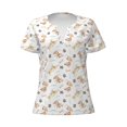 thumbnail image 2 of Uemuo Dachshund Dog Puppy Drawing Women's Deep V-Neck Low Cut Tops - Casual Loose Fit with Stainless Steel Loop, Soft, Breathable, Perfect for Office, Travel, and Daily Wear-Large, 2 of 5