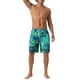 thumbnail image 2 of INSPIRAR CHIC Pantalones Cortos de Baño de Verano Hawaianos para Hombre con Estampado Floral Tropical y Cintura Elástica con Cordón 32 Verde Oscuro, 2 of 5
