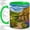 Green, variant on Thatched Cottage Coffee Mug, Sheep Meadow Art, Countryside Tea Sips at Home