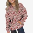thumbnail image 1 of Sudadera con capucha para niñas y niños, sudadera de manga larga con cuello redondo y estampado de moda, jersey con bolsillo, sudadera de poliéster para niñas, 1 of 8