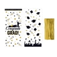 thumbnail image 1 of Bearachild Bolsa de regalo de graduación de 120 piezas, bolsa de embalaje con estampado de letras y aperitivos dulces para fiesta, celebración, Almacenamiento y organización del hogar, 1 of 6