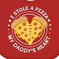 thumbnail image 4 of Inktastic I Stole a Pizza My Daddy's Heart Boys or Girls Baby Bib, 4 of 4