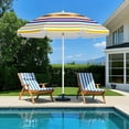 thumbnail image 5 of Costway 6.5 FT Beach Umbrella Folding Outdoor Parasol with Push Button Tilt & Air Vent, 5 of 10