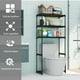 thumbnail image 4 of Mueble Organizador Baño DOSYU Rack Estante Sanitario Taza Repisa Color Negro 3 niveles, 4 of 5