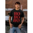 thumbnail image 4 of Christmas Santa Saying Ho Ho Ho Graphic T Shirt Men or Women Brisco Brands S, 4 of 6