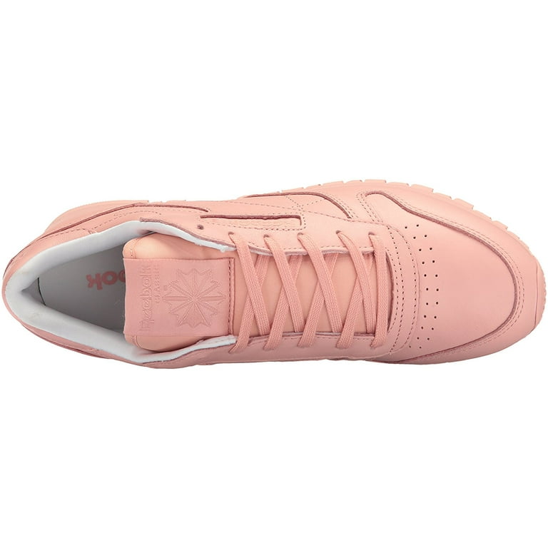 Reebok Women s Classic Lthr Pastels Running Shoe Patina Pink White 9.5 M US