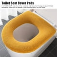 thumbnail image 3 of 2pcs Toilet Covers Pads, TSV Soft Bathroom Thicker Toilet Seat Cover Pads Warmer Stretchable Fibers Easy Installation Cushioned Lid Covers, Comfortable and Washable Toilet Seat Cover Pads, 3 of 9