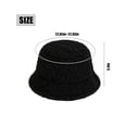 thumbnail image 2 of BadPiggies Women Winter Bucket Hat Adjustable Vintage Cloche Hats Warm Faux Fur Wool Outdoor Fisherman Cap, 2 of 6
