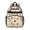 Football Megaphone Beige Pattern, variant on Football Field Green Pattern Cute School Backpack Bag for School with Padded Back and Adjustable Shoulder Straps 15.25"x11.5"x5.25"