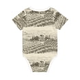 thumbnail image 2 of Daiia Vineyard Landscape Printed Unisex-Baby Short Sleeve Onesies Bodysuits Baby Climbing Clothes Soft and Comfortable Romper with Expandable Shoulder Design-9M, 2 of 8