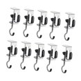 thumbnail image 2 of 10x Perchas para bolsos debajo del escritorio, soporte para bolsos, soporte para auriculares, gancho almacenamiento metal para bolsos, percha, 2 of 9