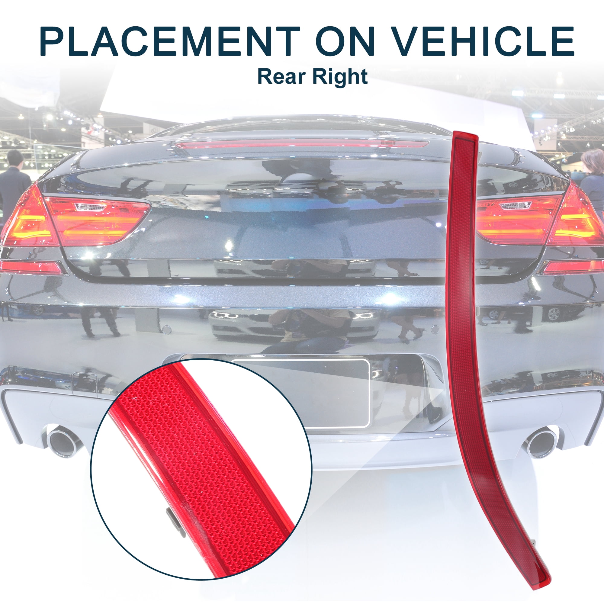 Unique Bargains Bumper Reflector for Mercedes-Benz R350 2011 2012 | Rear Right