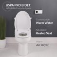 thumbnail image 3 of Asiento de bidé Bio Bidet USPA PRO con asiento calefaccionado, agua tibia y control remoto, 3 of 9