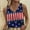 Blue womens 4th of july tank tops, variant on Wycnly Womens 4th of July Tank Tops Loose Independence Day Patriotic Shirt Tie-Knotted Strap Vest Summer Fashion US Flag Print V-Neck Sleeveless Blouse Navy l