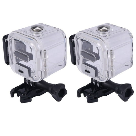 2pcs 45M Waterproof Housing Case for Hero 5, 4 Session Diving und erwater,2 x Waterproof Housing Case For Gopro Hero 4 5 Session,black&transparent