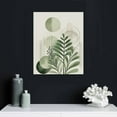 thumbnail image 4 of EastSmooth Sage Green Boho Wall Art , Minimalist Framed Wall Art Geometric Line Leaf Sun Moon Beige Green Canvas Artwork Paintings, Abstract Botanical Boho Room Decor, Office,, 4 of 4