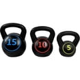 thumbnail image 1 of Set de Pesas Rusas Kettlebel Centurfit 5,10,15lb Gym Fitness Crossfit 3pz, 1 of 5